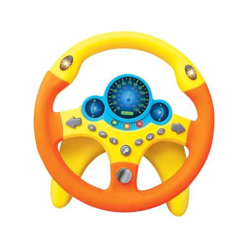 Gogogmee Multifunktionales Lenkrad mit Simuliertem Fahren Pädagogisch Bedeutend Sicher Fördert Motorik und Kognitive Entwicklung Geeignet für Junge Mädchen und Kleinkinder von Gogogmee