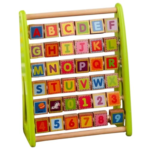 Gogogmee Multifunktionales Lernspielzeug Buchstaben und Zahlen Pädagogisches Alphabet Zahlenlernspiel für Robustes Holzspielzeug Gedächtnis und Hand Auge koordination Sicher für von Gogogmee