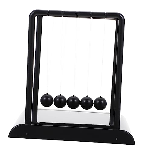 Gogogmee Newton Balance Ball Große Schwarze Kugel Physisches Modell für Schreibtisch Kreative Desktop Dekoration für Wissenschaftsinteressierte von Gogogmee