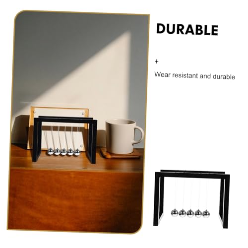 Gogogmee Newton Schaukel Desktop Kugelpendel Energiesparendes Wissenschaftsmodell für Büro und Zuhause Stabiles Design Beruhigende Schwingung Kreatives für Technikfans Gogogmee Newton Schaukel Desktop Kugelpendel Energiesparendes Wissenschaftsmodell für Büro und Zuhause Stabiles Design Beruhigende Schwingung Kreatives für Technikfans von Gogogmee