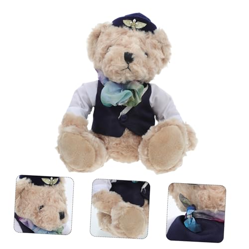 Gogogmee Niedliche Pilotbär Plüschpuppe Weiches Stofftier für Vielseitige Dekoration für Partys und Besondere Anlässe Dekorativer Charme für Zuhause Gogogmee Niedliche Pilotbär Plüschpuppe Weiches Stofftier für Vielseitige Dekoration für Partys und Besondere Anlässe Dekorativer Charme für Zuhause von Gogogmee