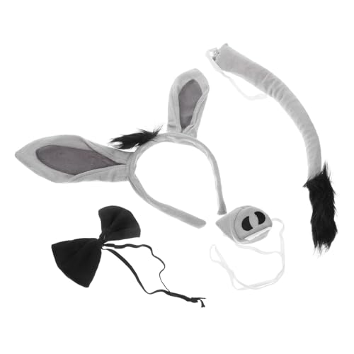 Gogogmee Niedliches Esel Kostüm Haarreif mit Ohren Leichtes Halloween Cosplay Accessoire für Mädchen für Kostüm Themenpartys Komfortabel und Auffällig Gogogmee Niedliches Esel Kostüm Haarreif mit Ohren Leichtes Halloween Cosplay Accessoire für Mädchen für Kostüm Themenpartys Komfortabel und Auffällig von Gogogmee