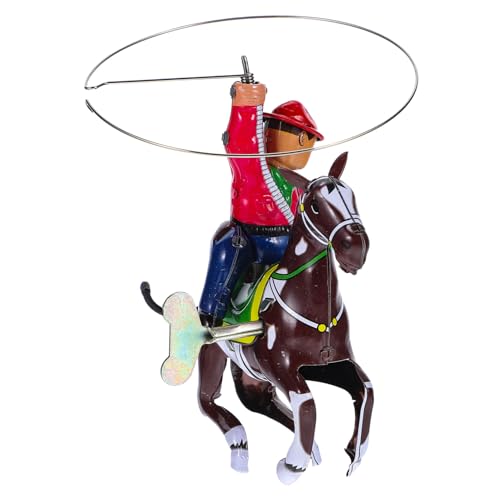 Gogogmee Nostalgisches Wind up Blechspielzeug Cowboy Design Lustiges Batteriefreies Uhrwerkspielzeug Kompakte Sicher für Geburtstags Festtagsgeschenk zur Eltern Junge Mädchen interaktion Gogogmee Nostalgisches Wind up Blechspielzeug Cowboy Design Lustiges Batteriefreies Uhrwerkspielzeug Kompakte Sicher für Geburtstags Festtagsgeschenk zur Eltern Junge Mädchen interaktion von Gogogmee