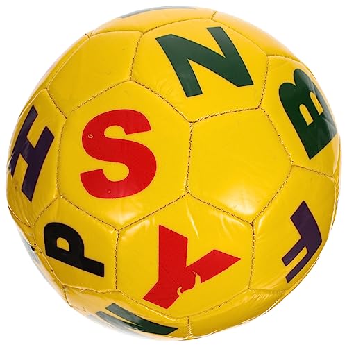Gogogmee Aufblasbarer Fußball Für Kleinkinder Spielzeug Kinder Fußballspiel Versiegeltes PVC Gelb Kleinkind Fußball Spielzeug von Gogogmee