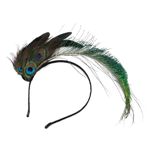 Gogogmee Pfauenfeder Haarschmuck Stirnband Karneval Kostüm Kopfschmuck Party Feder Haarreif für Maskerade Ball Halloween Bühnenauftritt Damen und Herren Gogogmee Pfauenfeder Haarschmuck Stirnband Karneval Kostüm Kopfschmuck Party Feder Haarreif für Maskerade Ball Halloween Bühnenauftritt Damen und Herren von Gogogmee