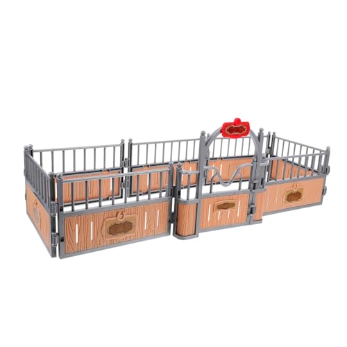 Gogogmee Pferdskorralzaun Modell für Puppenhaus Zubehör Leicht und Tragbar für Kreatives und Farm Dekoration von Gogogmee