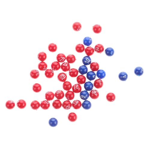 Gogogmee Plastik Lotteriekugeln Nummerierte Spielbälle aus Robustem Kunststoff Wiederverwendbar Leicht und Tragbar für Partyspiele Soziale Events und Heimlotterie Vielseitig Einsetzbar von Gogogmee