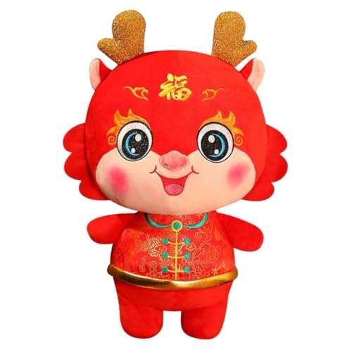Gogogmee Plüsch Drache Stofftier Weiches Kuscheltier mit PP Baumwolle Gefüllt Lustige Chinesische Stil Dekoration für Frühlingsfest Neujahr Geschenk Tischdeko Gogogmee Plüsch Drache Stofftier Weiches Kuscheltier mit PP Baumwolle Gefüllt Lustige Chinesische Stil Dekoration für Frühlingsfest Neujahr Geschenk Tischdeko von Gogogmee