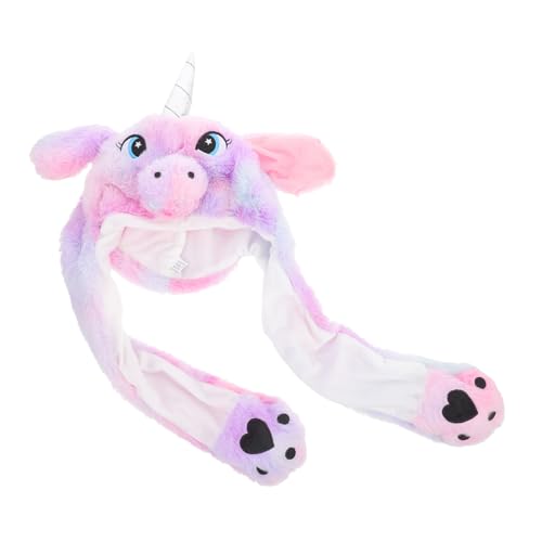 Gogogmee Plüsch Einhorn Kostüm Mütze mit Beweglichen Ohren Lustiger Party Hut für Erwachsene und Weicher Cartoon Cosplay Hut für Halloween Karneval und Fasching Gogogmee Plüsch Einhorn Kostüm Mütze mit Beweglichen Ohren Lustiger Party Hut für Erwachsene und Weicher Cartoon Cosplay Hut für Halloween Karneval und Fasching von Gogogmee