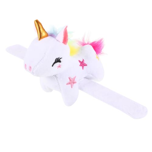 Gogogmee Plüsch Einhorn Slap Armband Kuscheliges Cartoon Wristband Sanft und Sicher für Party und Festival Dekoration von Gogogmee