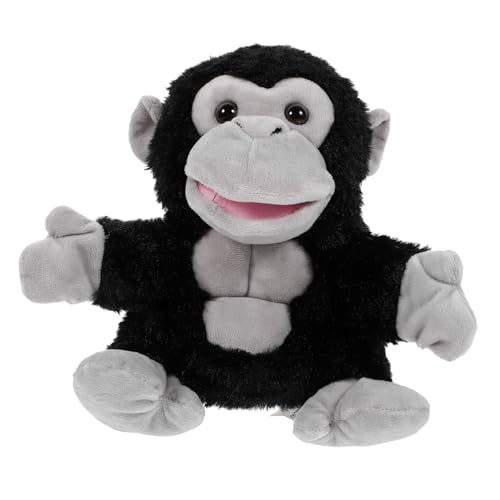 Gogogmee Plüsch Gorilla Handpuppe Interaktive Handpuppe für Kreatives Geschichtenerzählen und Rollenspiele Weiches Plüschtier für Eltern Interaktion von Gogogmee