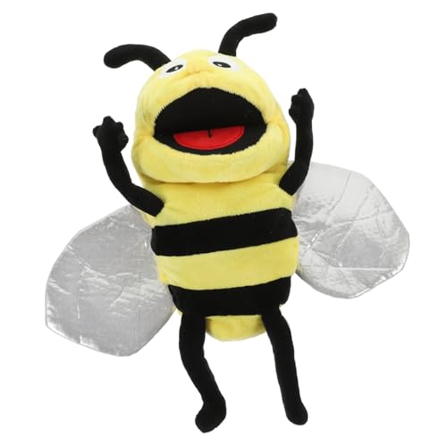 Gogogmee Plüsch Handpuppe Biene Interaktives für Gefüllt Sicher und Bequem für Zuhause Kindergarten und Lernzentren Fördert Kreatives Rollenspiel und Interaktive Geschichten von Gogogmee