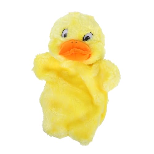 Gogogmee Plüsch Handpuppe Gelbe Ente Flauschig Kuscheltier Simulation Design Interaktives Erzählspielzeug für Vorschule Eltern Junge Mädchen aktivitäten von Gogogmee