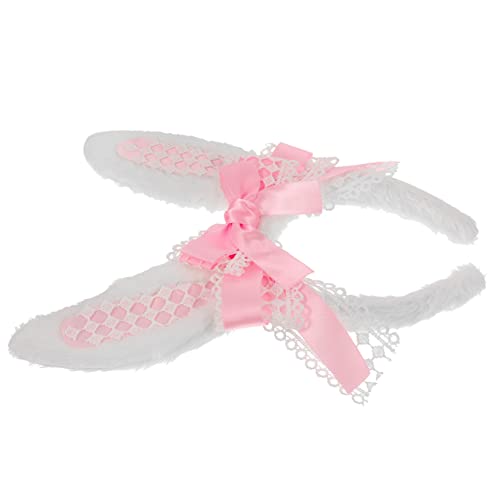 Gogogmee Plüsch Hase Ohren Haarreif Kostüm Zubehör für Mädchen für Karneval Halloween Cosplay und Partys Langlebig und Bequem von Gogogmee