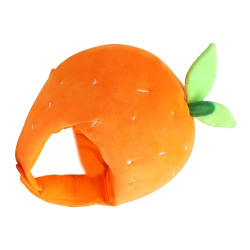 Gogogmee Plüsch Orange Kostümhut Gefüllt Verstellbar Für Party Cosplay Accessoire Karneval Gogogmee Plüsch Orange Kostümhut Gefüllt Verstellbar Für Party Cosplay Accessoire Karneval von Gogogmee