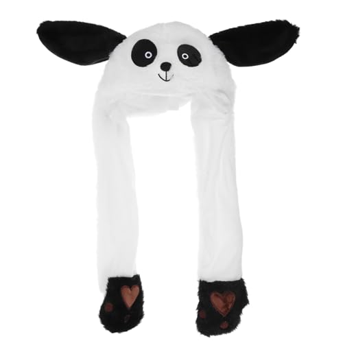 Gogogmee Plüsch Panda Mütze mit Beweglichen Ohren Weiche Cartoon Kostümhaube Witzige Party Hut Warmes Accessoire für Karneval Halloween Weihnachten und Erwachsene Gogogmee Plüsch Panda Mütze mit Beweglichen Ohren Weiche Cartoon Kostümhaube Witzige Party Hut Warmes Accessoire für Karneval Halloween Weihnachten und Erwachsene von Gogogmee