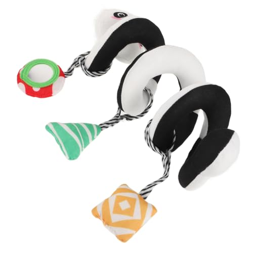 Gogogmee Plüsch Panda Spirale Babywagen Hochkontrast Kinderwagen Anhänger für Neugeborene Sanftes Greifspielzeug zur Visuellen Geeignet für Kinderwagen Babyschale und Babybett von Gogogmee