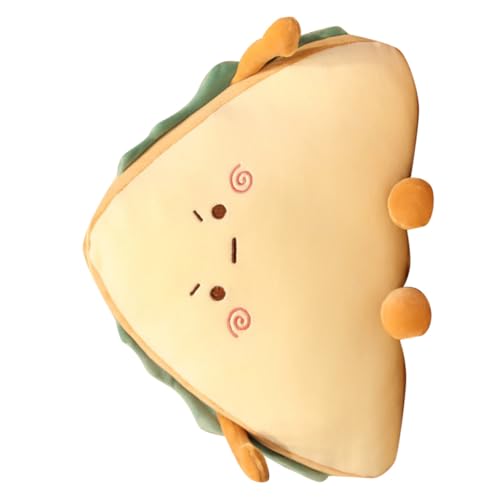 Gogogmee Plüsch Sandwich Muster Kuschelkissen Cartoon Umarmungspolster Weiches Spielzeugkissen für Kinderzimmer und Komfortables Sicheres Kuscheltier mit Zufälligem Gesichtsausdruck Gogogmee Plüsch Sandwich Muster Kuschelkissen Cartoon Umarmungspolster Weiches Spielzeugkissen für Kinderzimmer und Komfortables Sicheres Kuscheltier mit Zufälligem Gesichtsausdruck von Gogogmee