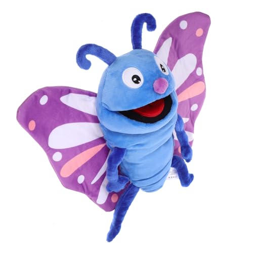 Gogogmee Plüsch Schmetterling Handpuppe Interaktives zum Geschichtenerzählen für Kindergarten und Zuhause Weiches Material Sichere Handpuppe für Fantasievolles von Gogogmee