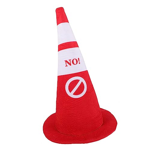 Gogogmee Plüsch Verkehrskegel Hut Party Selfie Mütze Weicher Cosplay Kopfschmuck Lustige Halloween Kostüm Prop Leicht und Bequem für Erwachsene von Gogogmee