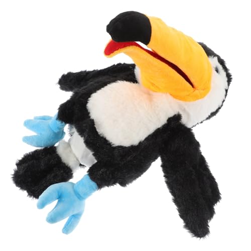 Gogogmee Plüsch Vogelpuppe Interaktive Handpuppe für Geschichtenerzählen und Kreatives Großer Schnabel Vogel Handspielzeug von Gogogmee