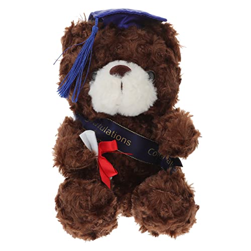 Gogogmee Plüschbär mit Doktorhut Großer Abschluss Bär für Mädchen Perfektes zur Graduierung Weiches Kuscheltier aus Hautfreundlichem Baumwollmaterial für Abschlussfeiern Dekoration von Gogogmee