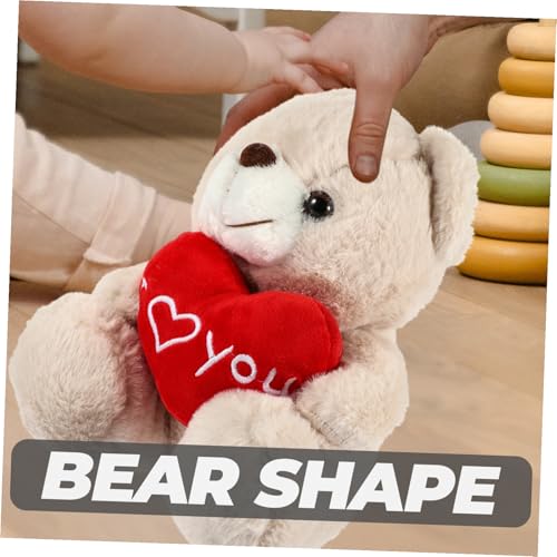 Gogogmee Plüschbär mit Herz Valentinstag Kuscheltier aus Weichem Material Gefüllt mit Hochwertiger Pp Baumwolle als Geschenk für Freundin Dekoration Gogogmee Plüschbär mit Herz Valentinstag Kuscheltier aus Weichem Material Gefüllt mit Hochwertiger Pp Baumwolle als Geschenk für Freundin Dekoration von Gogogmee