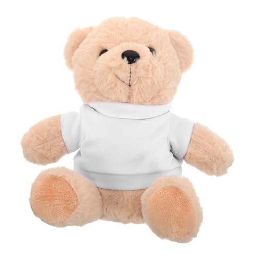 Gogogmee Plüschbär mit Weißem DIY-t-Shirt zum Selbstgestalten Weiches Kuscheltier für Shower Geburtstage Feiertage Kleiner Sitzbär aus Flauschigem Material Geschenkidee für Sammler Gogogmee Plüschbär mit Weißem DIY-t-Shirt zum Selbstgestalten Weiches Kuscheltier für Shower Geburtstage Feiertage Kleiner Sitzbär aus Flauschigem Material Geschenkidee für Sammler von Gogogmee