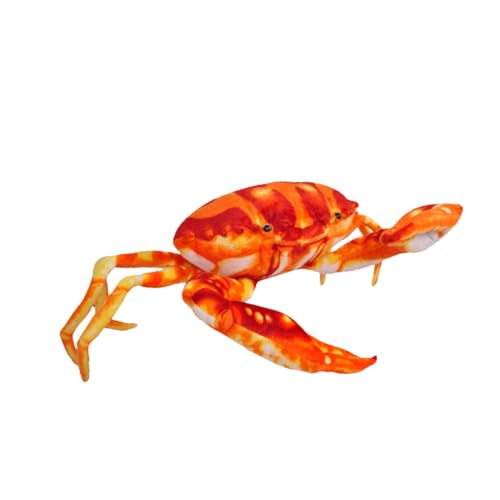 Gogogmee Plüschkrabbe Kuscheltier Rote Meeresfigur Weiches und Kissen für Lernspielzeug und Wohnaccessoire von Gogogmee