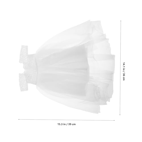 Gogogmee Puppen Hochzeitskleid aus Polyester Elegantes Brautkleid mit Feiner Verarbeitung Weiches Langlebiges Puppenkleid für Sammler und Spiel Kleidung für Amerikanische Mädchen Puppen von Gogogmee