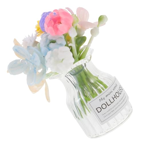 Gogogmee Puppenhaus Miniatur Glasvase Blumenmodell Winzige Dekorative Blumentopf Miniaturpflanze für Puppenhaus Zubehör Realistische Miniatur Dekoration Sicheres Material Gogogmee Puppenhaus Miniatur Glasvase Blumenmodell Winzige Dekorative Blumentopf Miniaturpflanze für Puppenhaus Zubehör Realistische Miniatur Dekoration Sicheres Material von Gogogmee