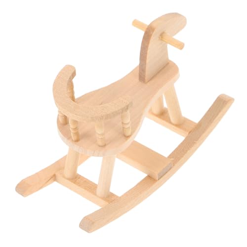 Gogogmee Puppenhaus Möbel Deko Ornament für Kinderzimmer DIY Puppenhaus Zubehör Realistisches Design Naturholz von Gogogmee