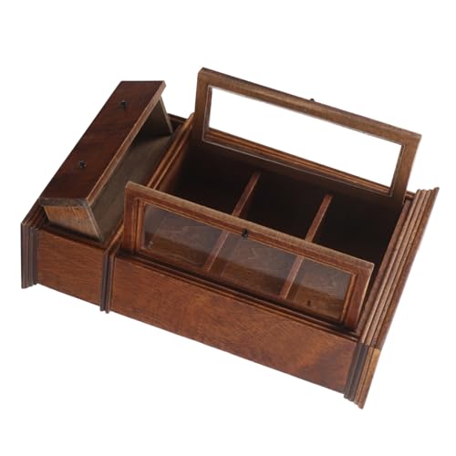 Gogogmee Puppenhaus Möbel Holzschrank Vintage Stil Miniatur Aufbewahrungsschrank für Wohnzimmer Puppenhaus Zubehör Gogogmee Puppenhaus Möbel Holzschrank Vintage Stil Miniatur Aufbewahrungsschrank für Wohnzimmer Puppenhaus Zubehör von Gogogmee