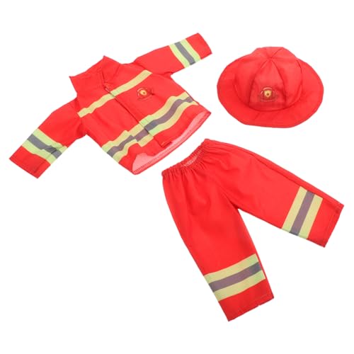Gogogmee Puppenkleidung Feuerwehrkostüm Puppen Outfit mit Hut und Zubehör für Rollenspiel Karneval Halloween Babypuppen Feuerwehrmann Verkleidung Spielzeugkleidung Gogogmee Puppenkleidung Feuerwehrkostüm Puppen Outfit mit Hut und Zubehör für Rollenspiel Karneval Halloween Babypuppen Feuerwehrmann Verkleidung Spielzeugkleidung von Gogogmee