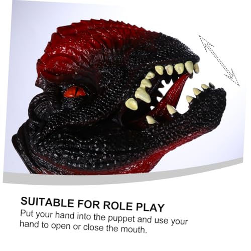 Gogogmee Realistische Dinosaurier Handpuppe aus Umweltfreundlichem Material Detailreich Bemalt Robust und Formstabil Geeignet für Rollenspiele und Gruppenspaß mit Kindern und Erwachsenen von Gogogmee