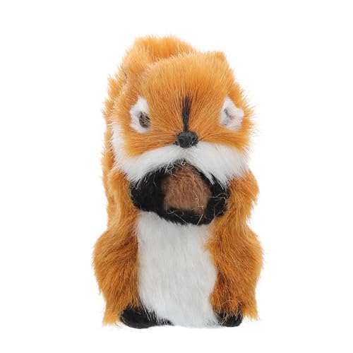 Gogogmee Lebendiges Pelziges Eichhörnchen-Ornament Eichhörnchen- Weiches Stofftier Für Die Fotografie von Gogogmee