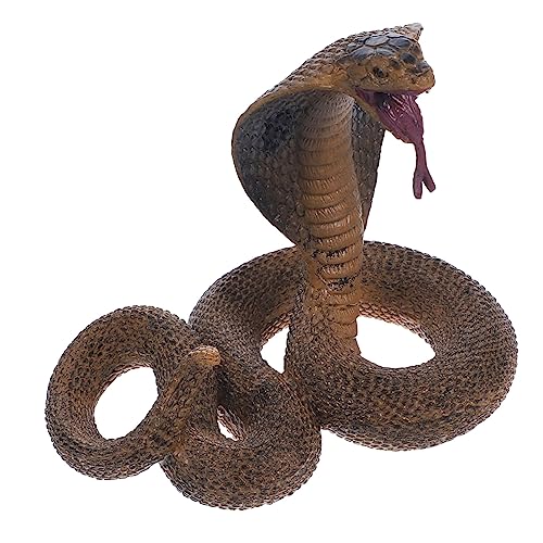 Gogogmee Realistische Schlangenfigur aus Kunststoff Detailgetreues Reptilienmodell Kindersicheres Lernspielzeug Tiererkennung Dekoratives Sammlerstück für Kinderzimmer und Geschenkidee von Gogogmee