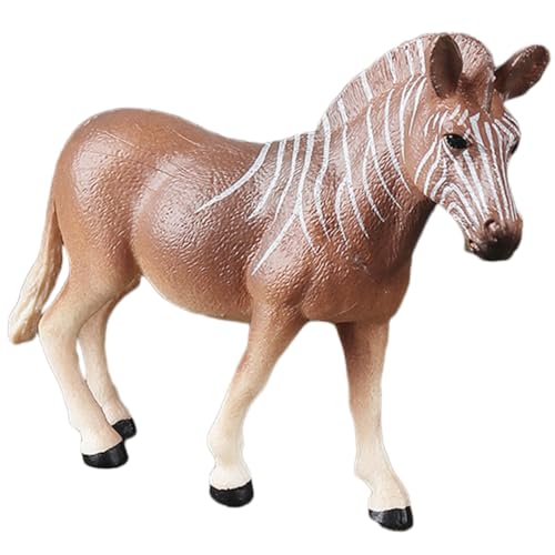 Gogogmee Realistische Zebrass Figurine aus Kunststoff Simuliertes Zebrass Modell Leichtes Tiermodell für Kinderzimmer Gartendekoration Pädagogisches Lebensechtes Tierfiguren Design von Gogogmee