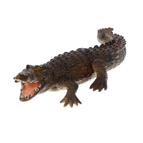 Gogogmee Realistisches Alligator Modell für Naturgetreue Tiernachbildung mit Feiner Verarbeitung Pädagogisches Wildlife Kleines Tragbares Lernspielzeug Geschenk von Gogogmee
