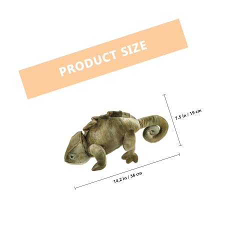 Gogogmee Realistisches Chamäleon Plüschtier Kuscheliges Kinderzimmer Dekorationsspielzeug Weiches Stofftier Geschenk für Jungen und Mädchen von Gogogmee