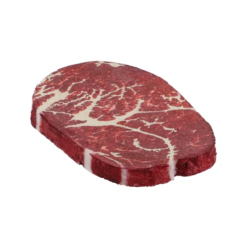 Gogogmee Realistisches Künstliches Steak Modell Kleine Detailgetreu für Küchendekor Food Props Fotografie Requisiten Sammler Zubehör Authentische Nachbildung von Gogogmee