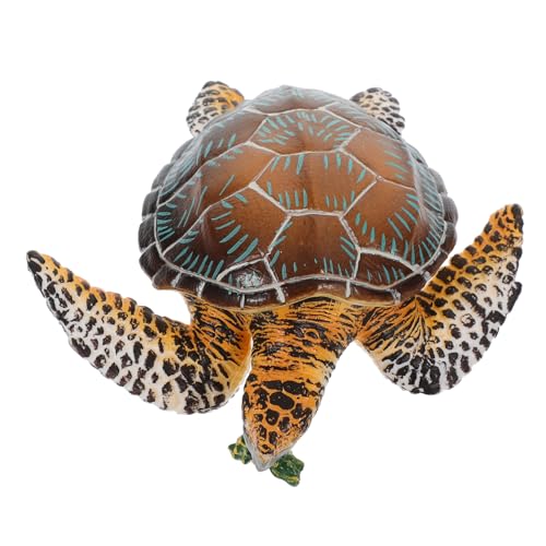 Gogogmee Realistisches Meeresschildkröten Modell PVC Simulation Tierfigur für Lernspielzeug und Aquarium Deko Stabiles Detailreiches Tier von Gogogmee