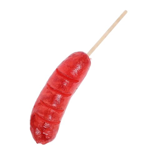 Gogogmee Realistisches Mini-grillwürstchen Modell Detailgetreues Hot Dog Dekoobjekt aus Ungiftigem Material Vielseitig Einsetzbar als Küchen Partydekoration Täuschend Echte Nachbildung für von Gogogmee