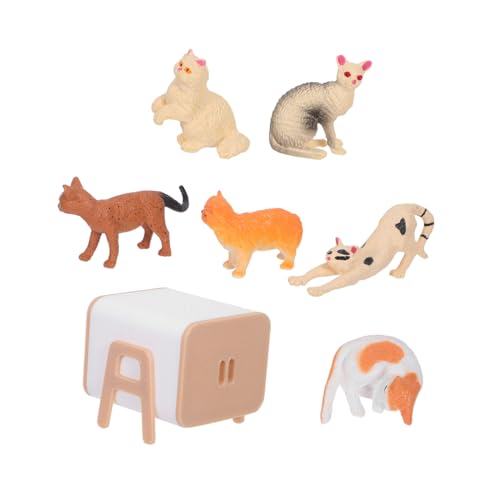 Gogogmee Realistisches Miniatur Katzenhäuschen mit Detailgetreuen Katzenfiguren aus Kunststoff Vielseitig als Puppenhaus-dekor Kuchentopper und Interaktives für Festlichkeiten Geeignet Gogogmee Realistisches Miniatur Katzenhäuschen mit Detailgetreuen Katzenfiguren aus Kunststoff Vielseitig als Puppenhaus-dekor Kuchentopper und Interaktives für Festlichkeiten Geeignet von Gogogmee