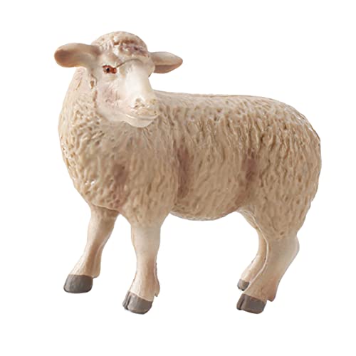 Gogogmee Realistisches Schafmodell aus Sicherem Material Detailgetreues Lamm für Zimmer und Büro Lebensechte Merino Tierfigur als Pädagogisches und Stilvolle Wohnraumdekoration von Gogogmee