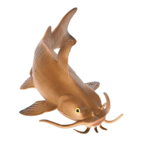 Gogogmee Realistisches Wels Modell aus Kunststoff Leichtes Fisch für Pädagogisches Aquarium Deko Kindgerechtes Lernspielzeug Naturgetreue Nachbildung für Kreative Spiel Lernzwecke von Gogogmee