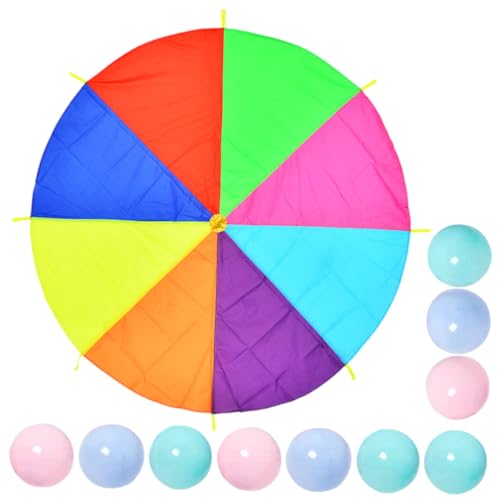Gogogmee Regenbogen schwingtuch für Outdoor teamspiele Robustes Material Fördert Kooperation und Motorik für Kindergarten Schule Park Inkl Bunte Bälle Zufällige Farbe Zufällige Farbe Gogogmee Regenbogen schwingtuch für Outdoor teamspiele Robustes Material Fördert Kooperation und Motorik für Kindergarten Schule Park Inkl Bunte Bälle Zufällige Farbe Zufällige Farbe von Gogogmee