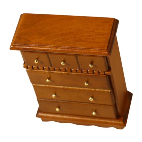 Gogogmee Retro Holz Miniatur Schrank für Puppenhaus Detailreich und Elegant für Kreative DIY Projekte und Puppenhaus Dekoration Gogogmee Retro Holz Miniatur Schrank für Puppenhaus Detailreich und Elegant für Kreative DIY Projekte und Puppenhaus Dekoration von Gogogmee