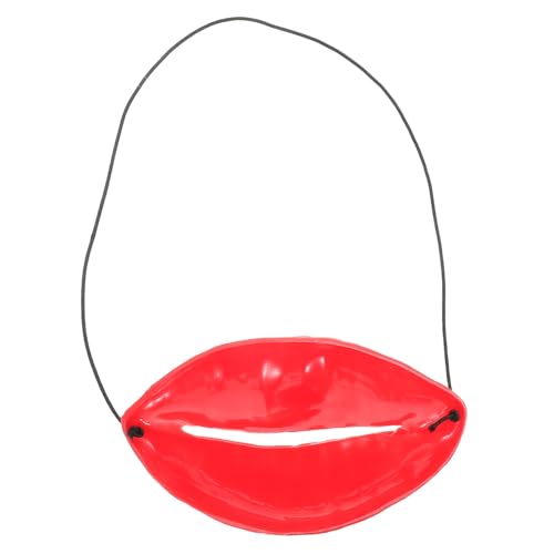 Gogogmee Rote Fake Lippen Requisite Lustige Party Deko für Junggesellinnenabschiede Hochzeit Brautjungfern Spiel Zubehör von Gogogmee