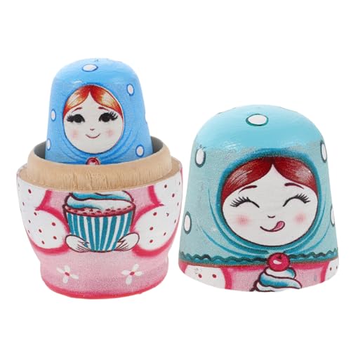 Gogogmee Russische Nesting Dolls Holzspielzeug Handbemalt Traditionelle Pädagogisch Fördern Feinmotorik Dekor Gogogmee Russische Nesting Dolls Holzspielzeug Handbemalt Traditionelle Pädagogisch Fördern Feinmotorik Dekor von Gogogmee